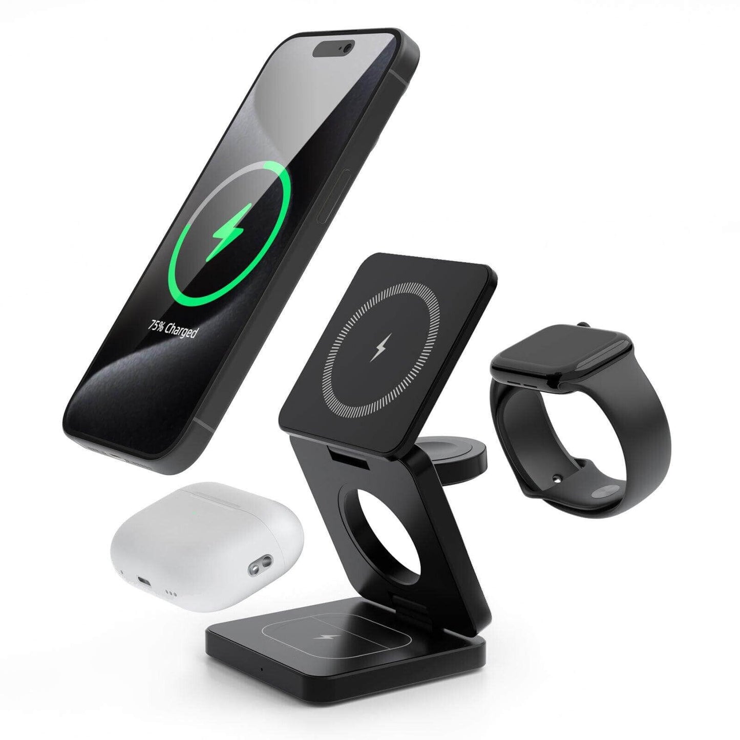 Portable 3-in-1 Wireless Charger