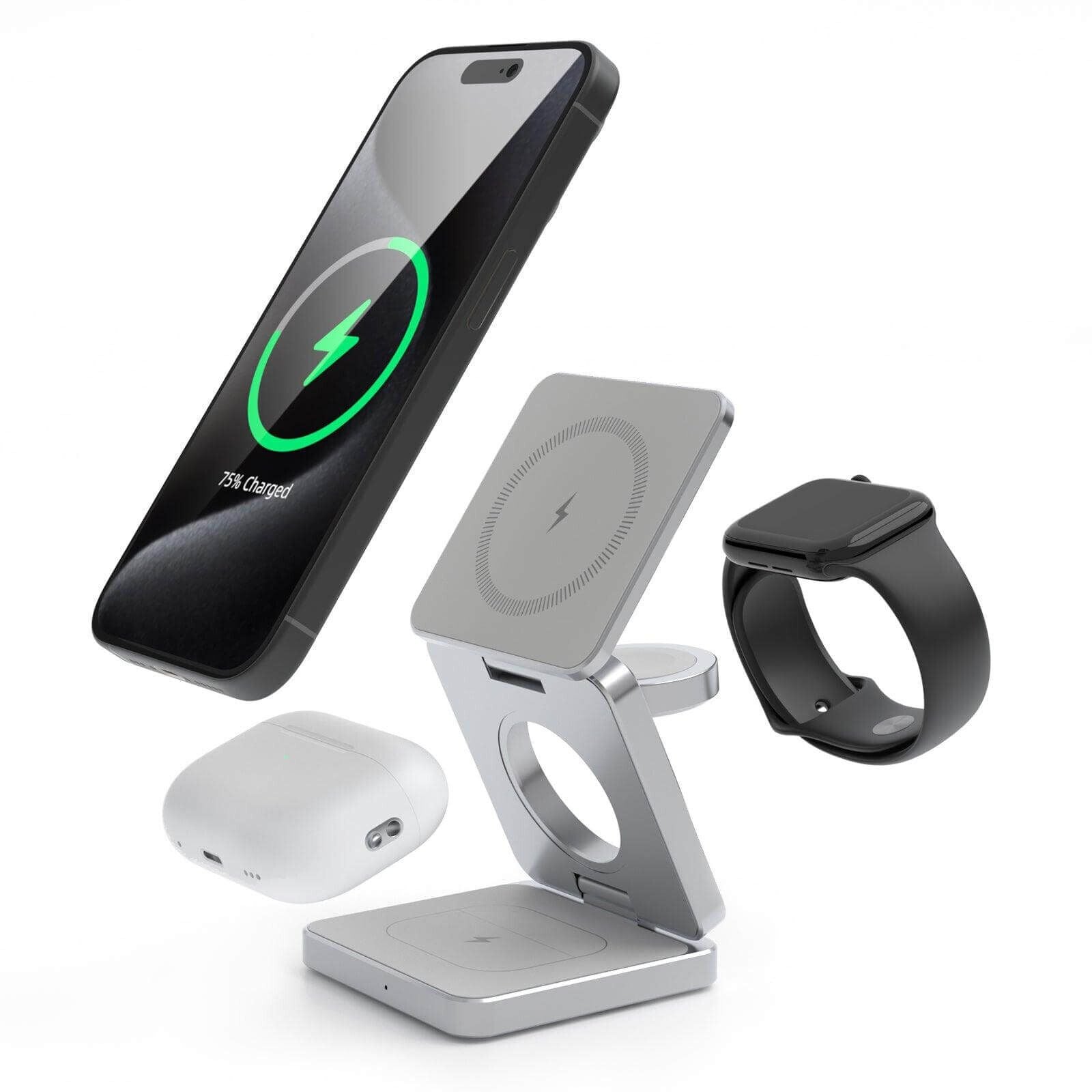 Portable 3-in-1 Wireless Charger